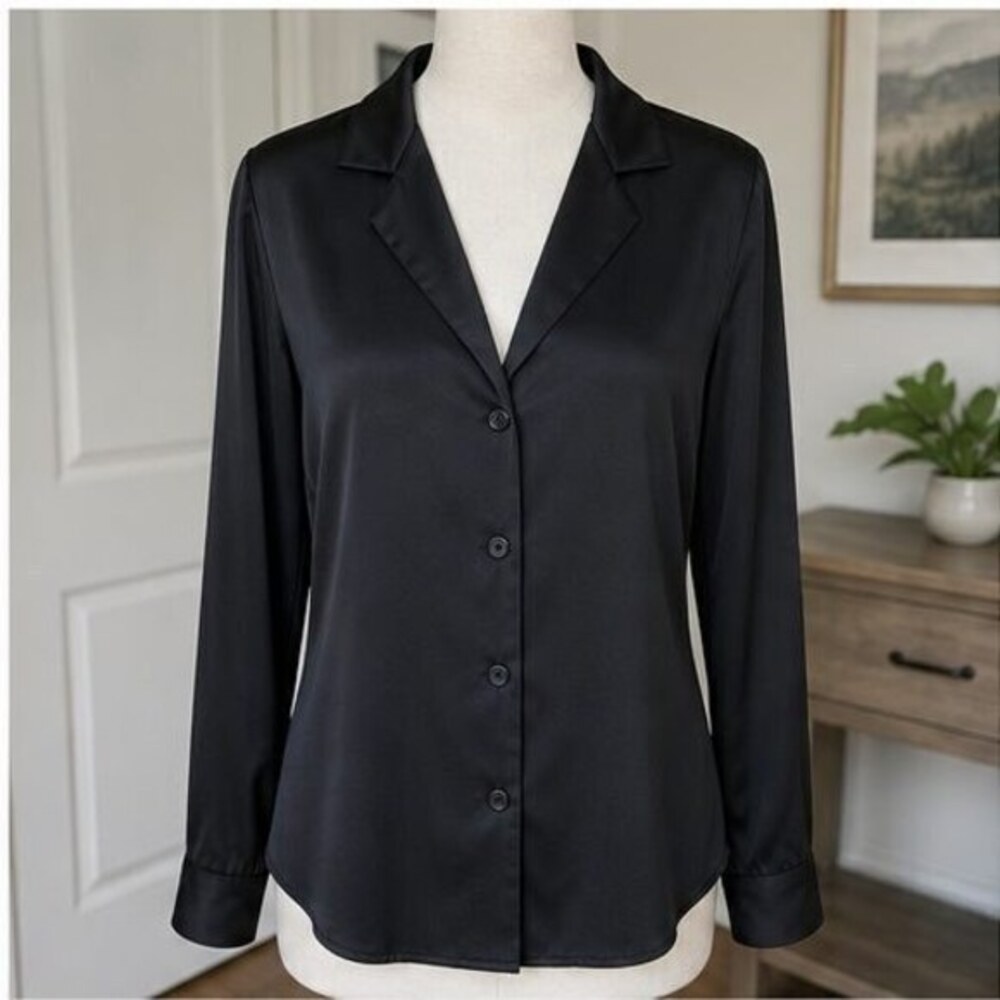 Black Puff Sleeve Top